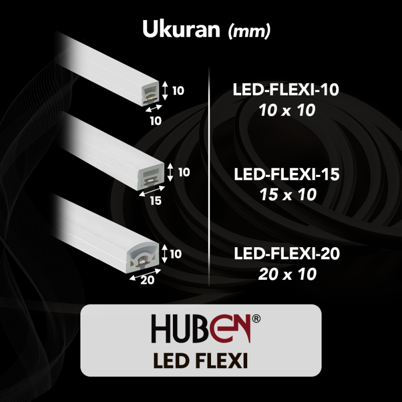 Jual Huben LED-Flexi 12V (1 meter) | Lampu LED Flexible | Shopee Indonesia