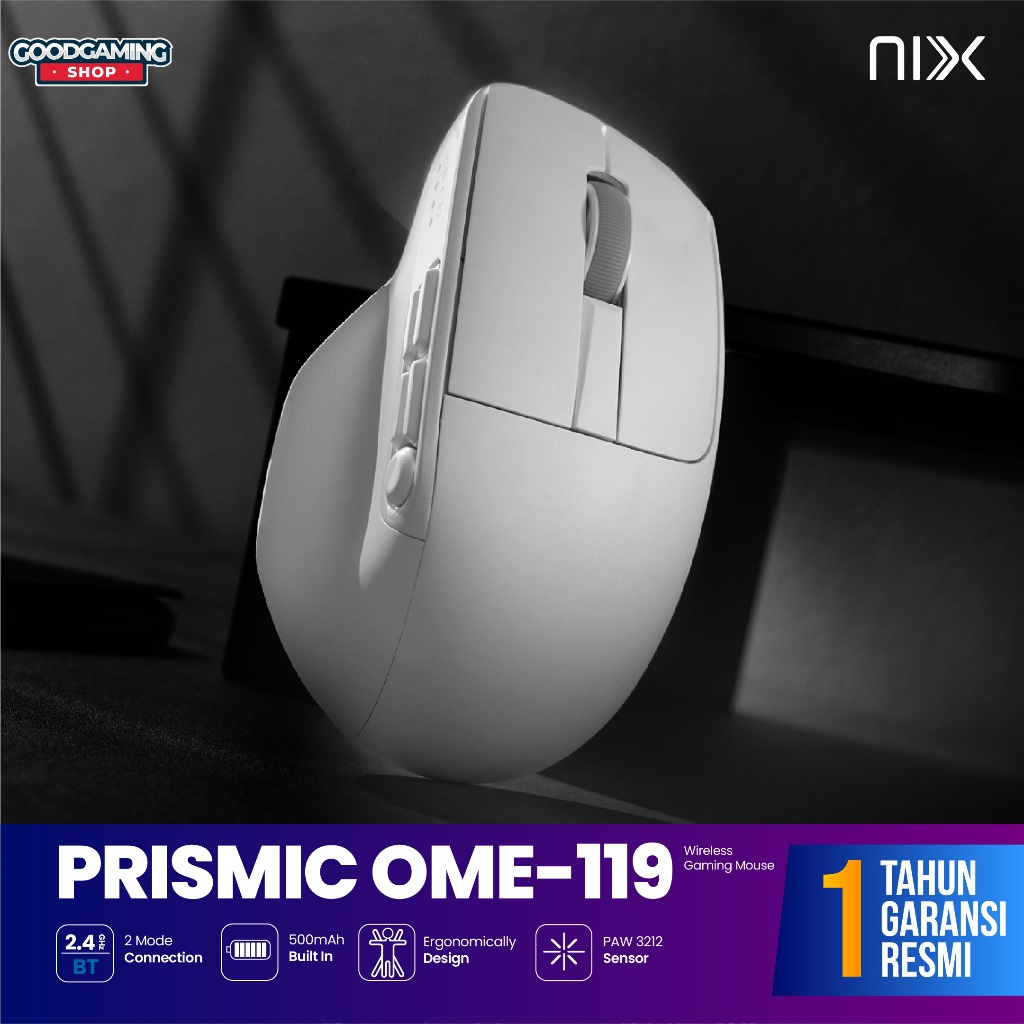 Jual NIX Prismic OME-119 Mouse – Mouse Wireless Bluetooth Dual Mode ...
