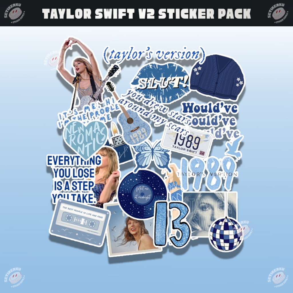 Jual 22pcs TAYLOR SWIFT V2 Sticker Pack | stiker taylor swift v2 ...