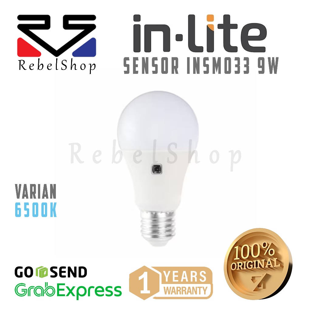 Jual Inlite INSM033 LED Bulb Lampu Bohlam Sensor Cahaya 9W Putih - In ...