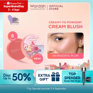 WARDAH Colorfit Cream Blush - Formula ringan dan teksturnya creamy - Makeup - Blush On - Liquid Blush - Blush On Cream Blush - Make Up - Blush On Cool Tone - Blush On Warm Tone - Blush On Wardah