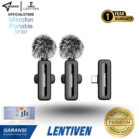 WANKEI LENTIVEN Wireless Microphone Mic Wireless Clip On Microphone Mikrofon Lavalier HP Plug