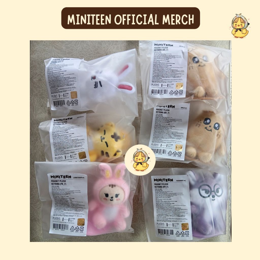 Jual SEVENTEEN MINITEEN OFFICIAL FACE PLUSH KEYRING MAGNET PLUSH