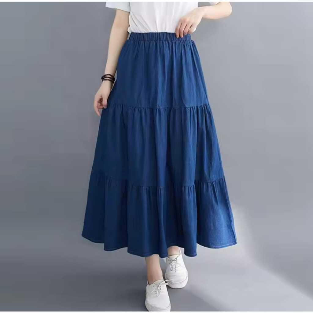 Jual Bawahan wanita ROK SUSUN MAT CRINGKLE Airplow PREMIUM/ROC SKIRT ...