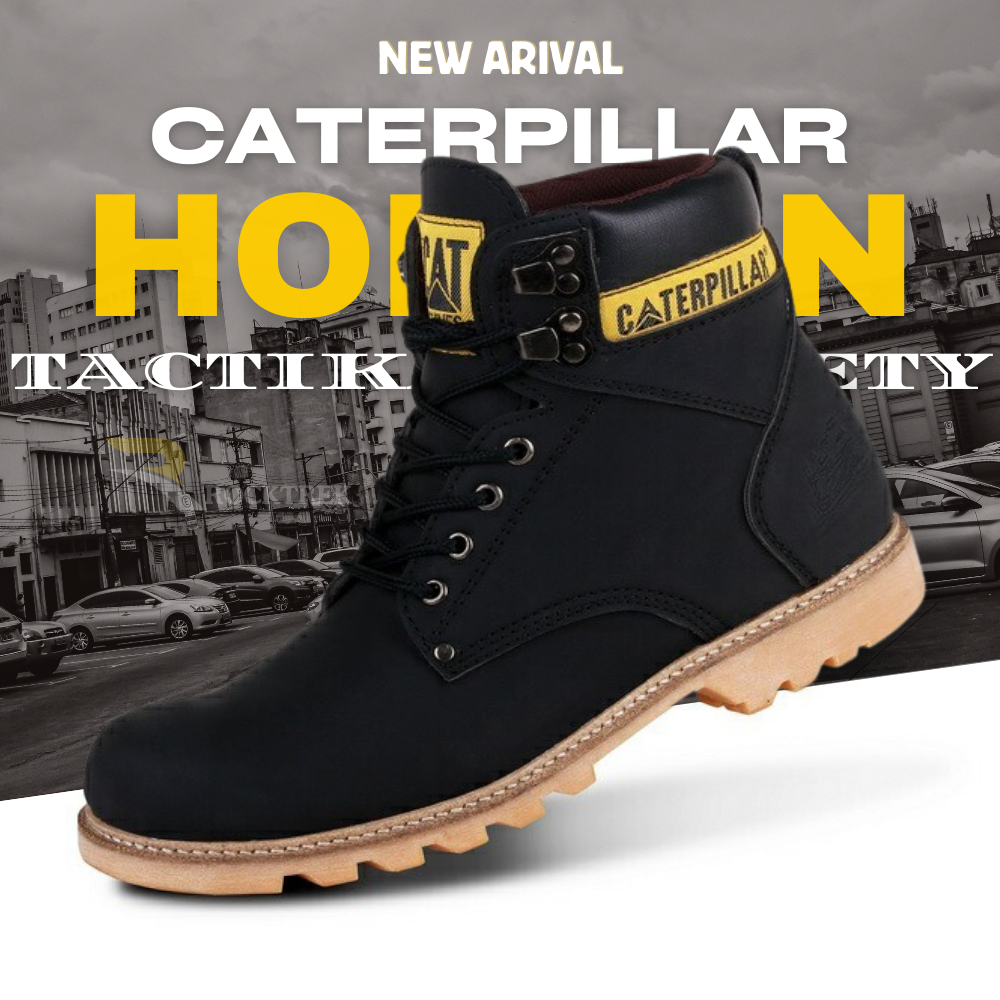 Jual Sepatu Safety Pria I Caterpillar HOLTON Original Kulit Safety