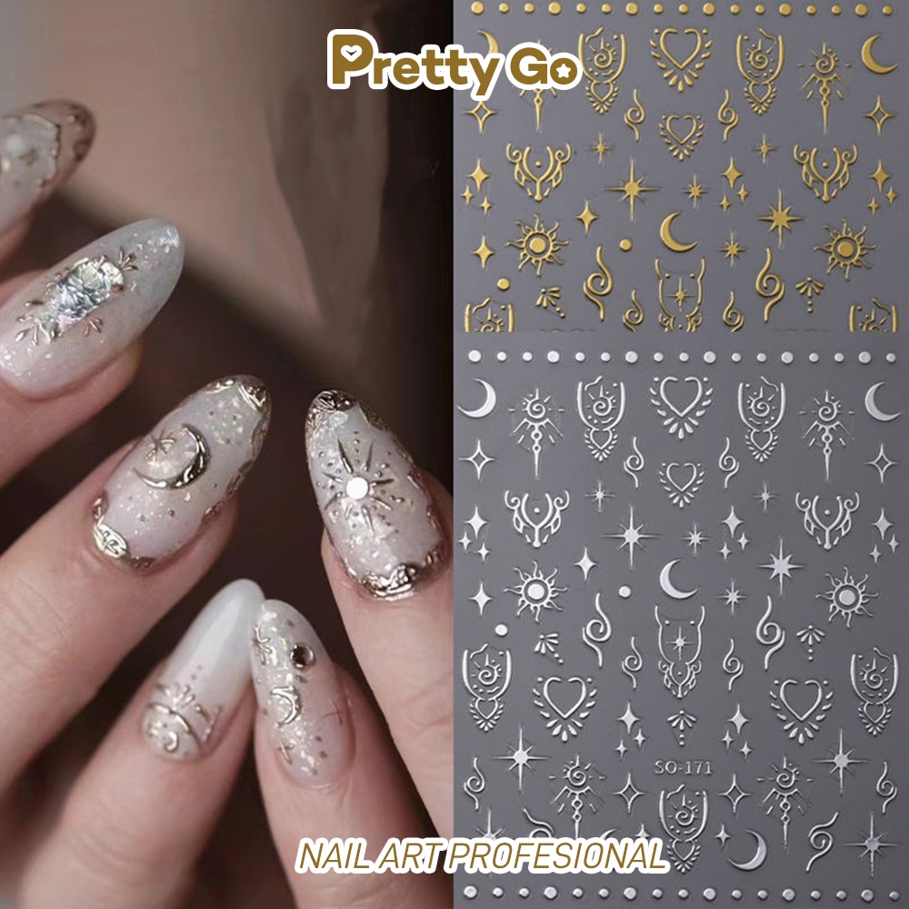 Jual Stiker Seni Kuku Motif Bintang Sparkle Laser Mix Berlian Kristal ...