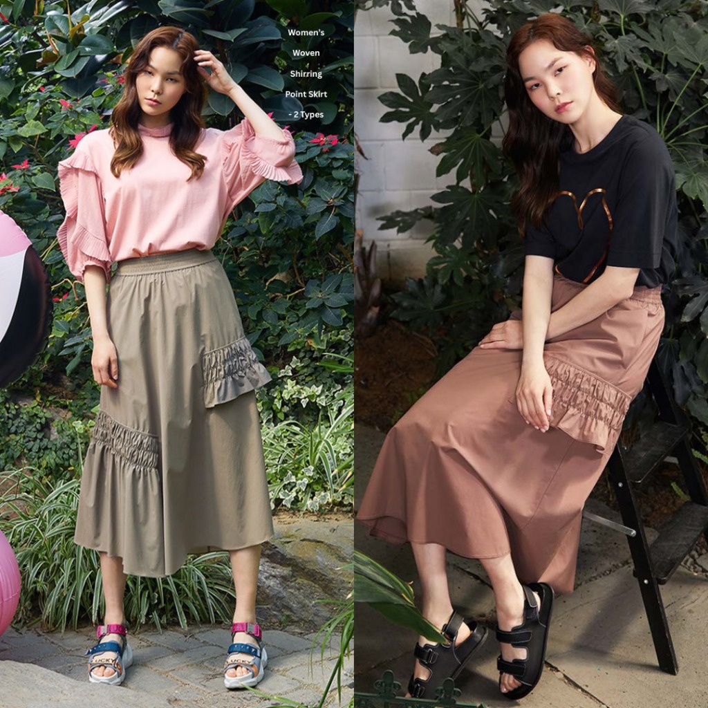 Jual Rok Midi Wanita Woven Stretch (LPF09 ALINE WOVEN SKIRT) | Shopee ...