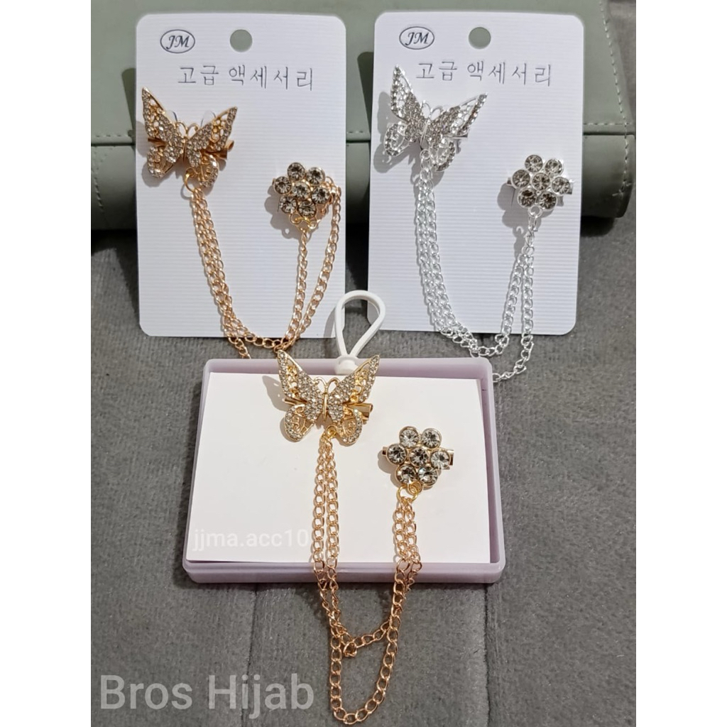 Jual BROS KEBAYA RANTAI BROS HIJAB RANTAI KUPU KUPU HAGA PER 1PC ...