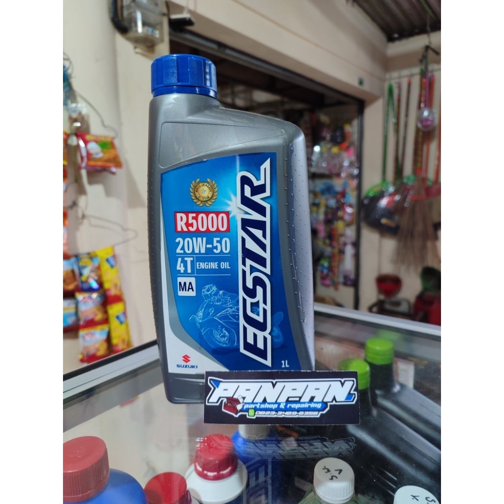 Jual OLI ECSTAR R5000 SAE 20W-50 1LITER ORIGINAL | Shopee Indonesia