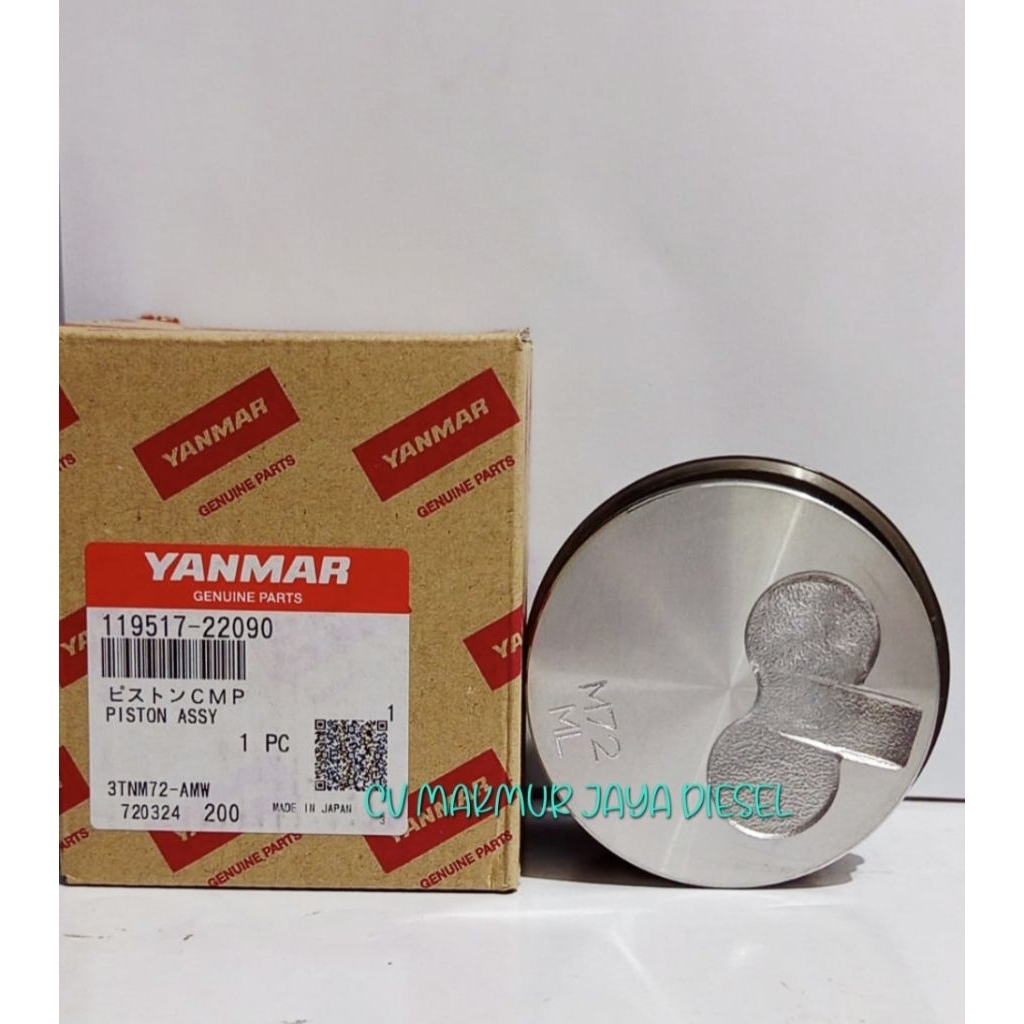 Jual Piston With Ring,Seher 3TNM72 119517-22090 Yanmar Genuine Parts ...
