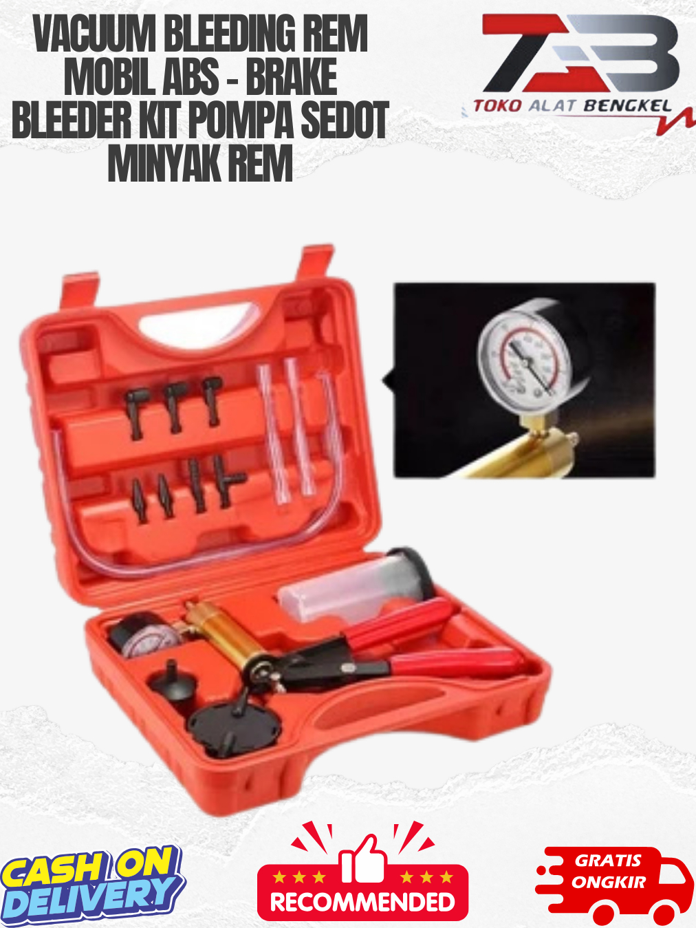 Jual Vacuum Bleeding Rem Mobil ABS - Brake Bleeder Kit Pompa Sedot ...