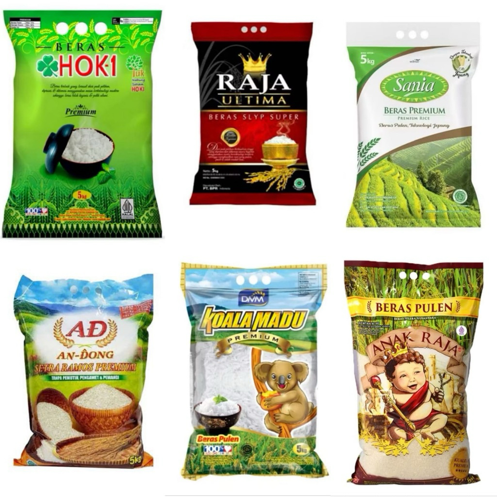 Jual BERAS SANIA PREMIUM 5KG - HOKI, RAJA ULTIMA, KOALA MADU 5KG ...