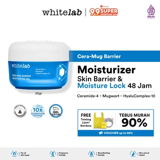 Whitelab Cera-Mug Barrier Moisturizing Gel - Pelembap Kulit Wajah Kering Perbaiki Skin Barrier Siang Malam Dengan Hyaluronic, Ceramide, Ceramug [BPOM]