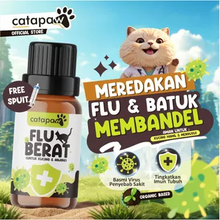 CATAPAW Obat Flu Berat Demam Pilek Bersin Kucing Anjing Sakit Batuk Lemas Vitamin Imunitas Tubuh