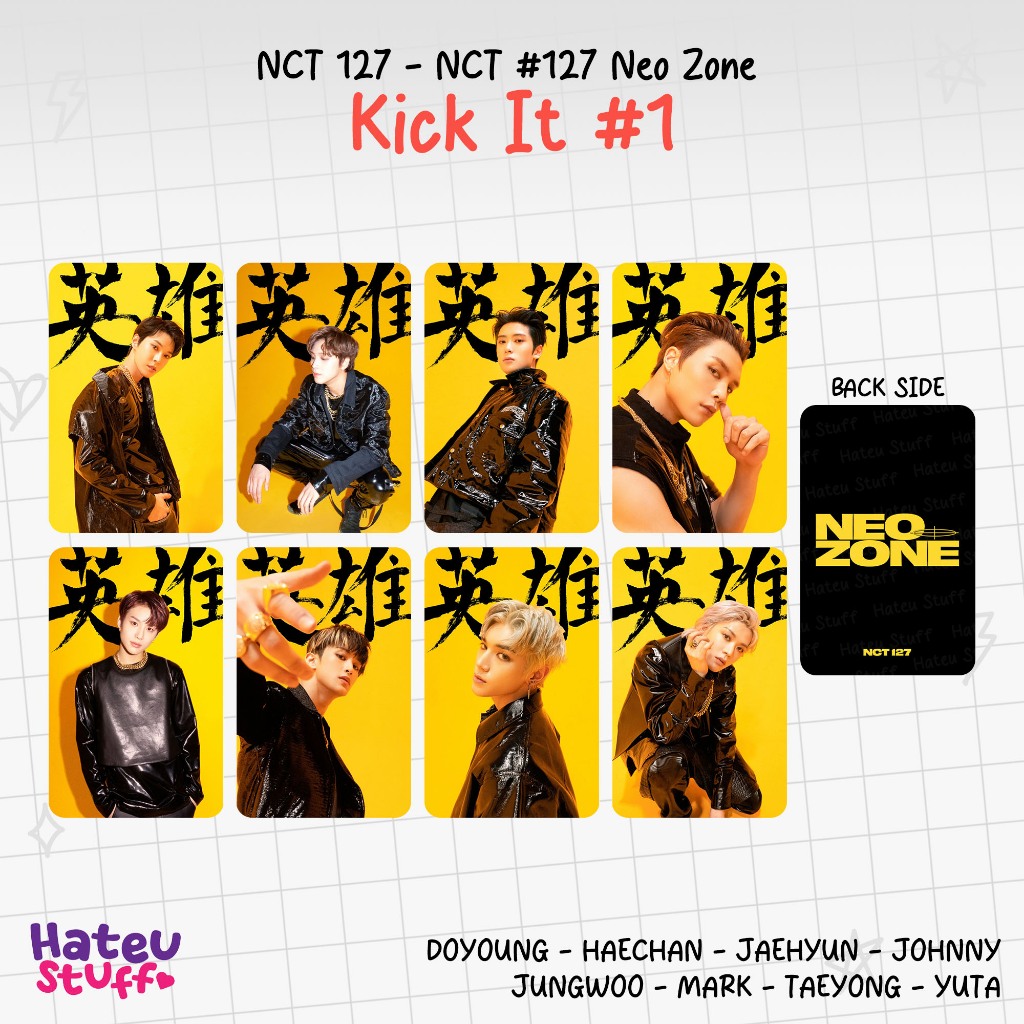 Jual NCT 127 Unofficial Photocard Neo Zone (Punch, Kick It) +