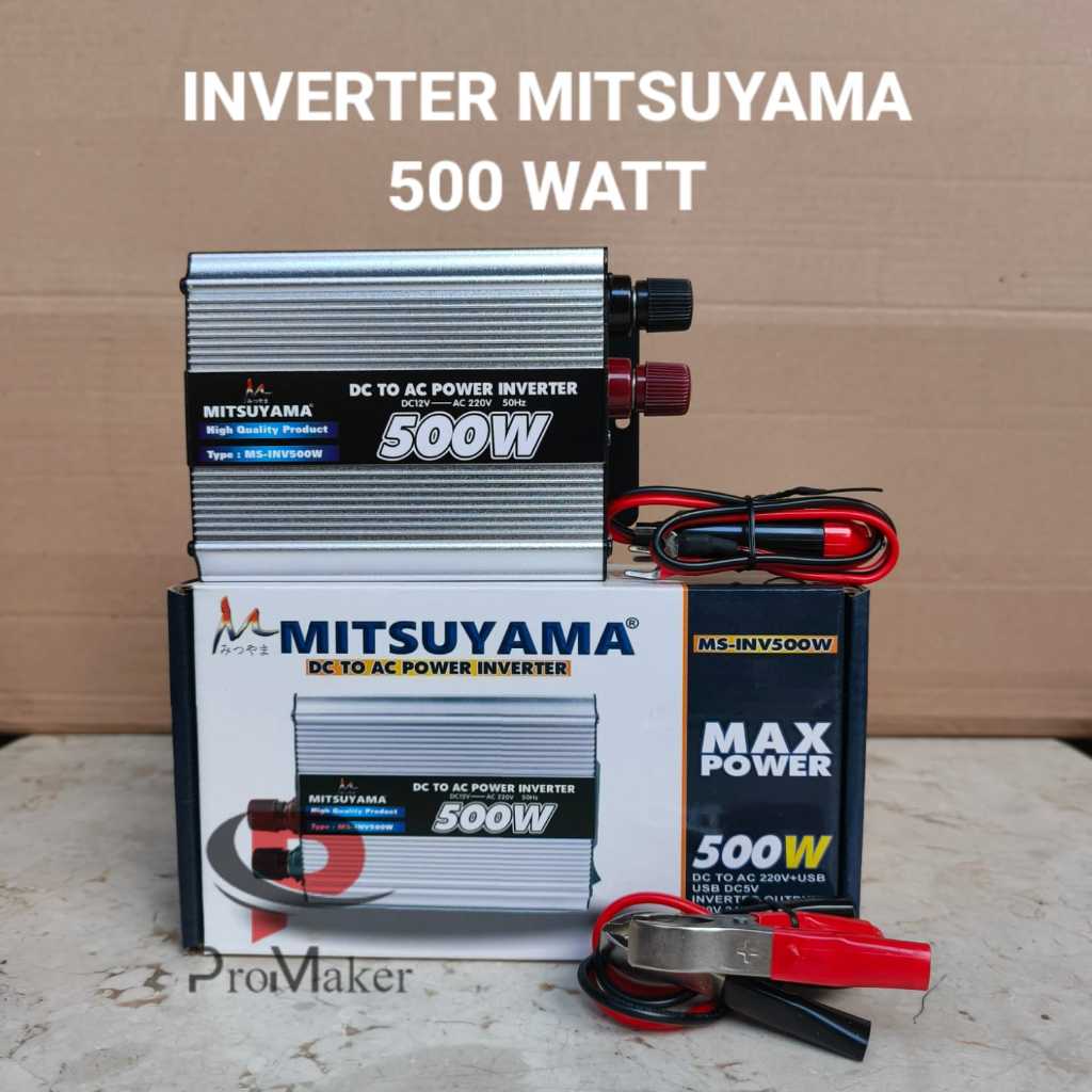 Jual Power Inverter 500 Watt Mitsuyama MS-INV500W DC To AC 220V USB DC ...