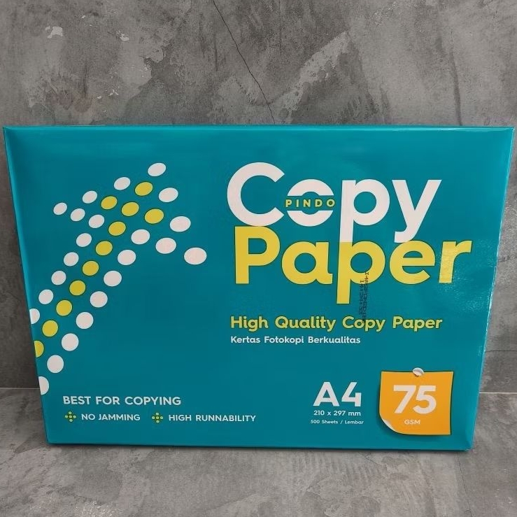 Jual Kertas HVS A4 75g Copy Paper Per Rim (Isi 500 Lembar) | Shopee ...