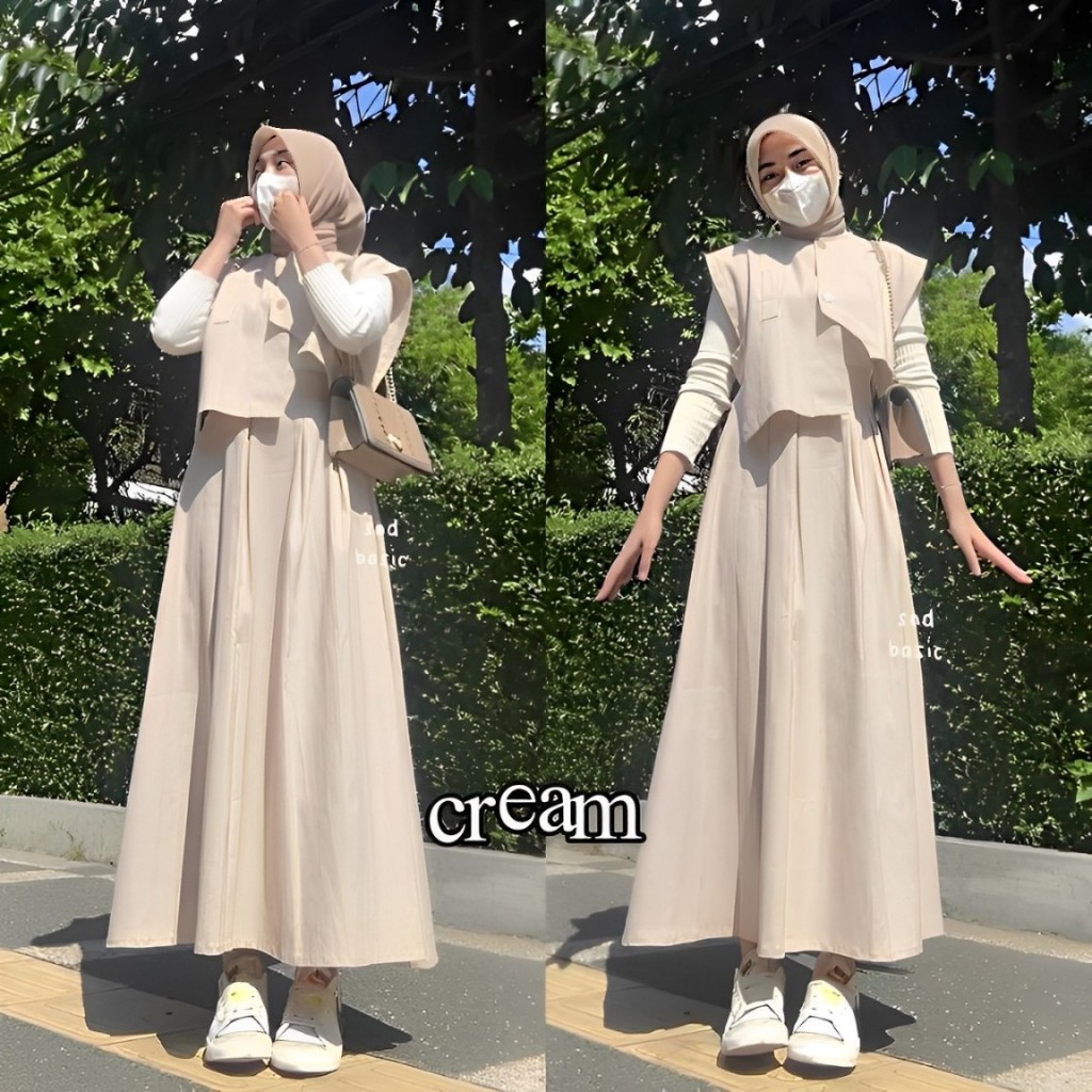 Jual One Set Korean Style Hyeri Set Vest Plus Rok Bahan Pololinen ...