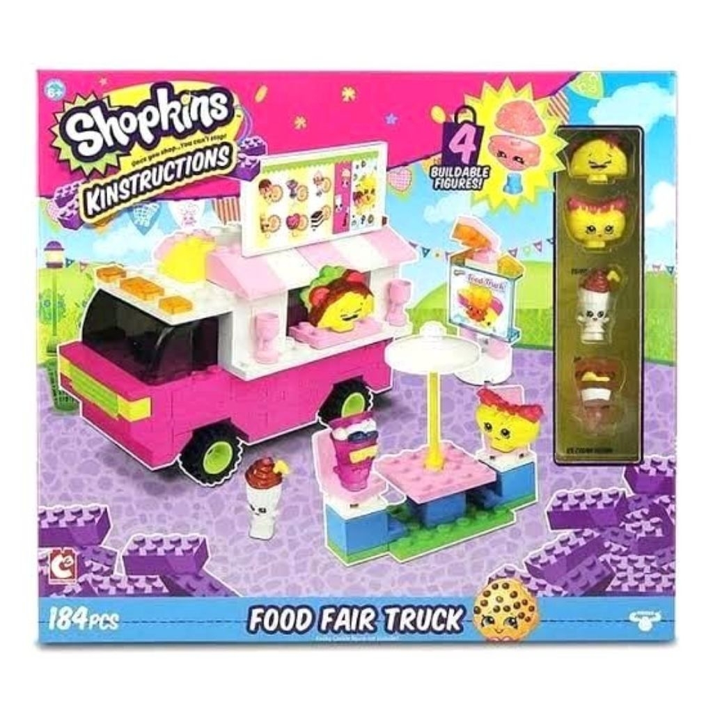 Shopkins Kinstructions Shopville Mall w/ 6 buildable figures