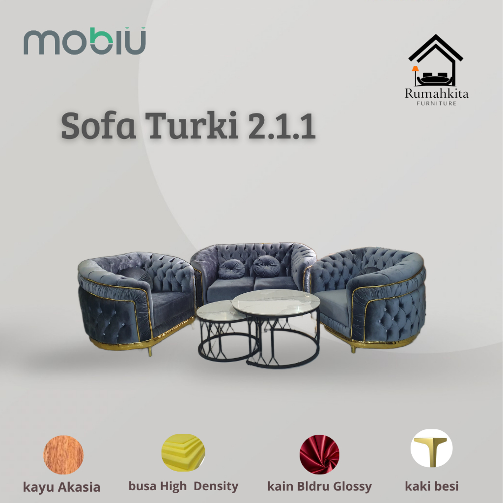 Jual Sofa Turki 211 Tanpa Meja Shopee Indonesia