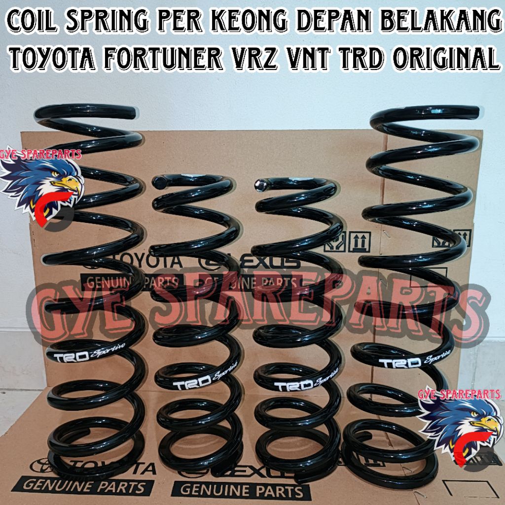 Jual Coil Spring / Per Keong Depan Belakang Toyota Fortuner TRD Asli ...