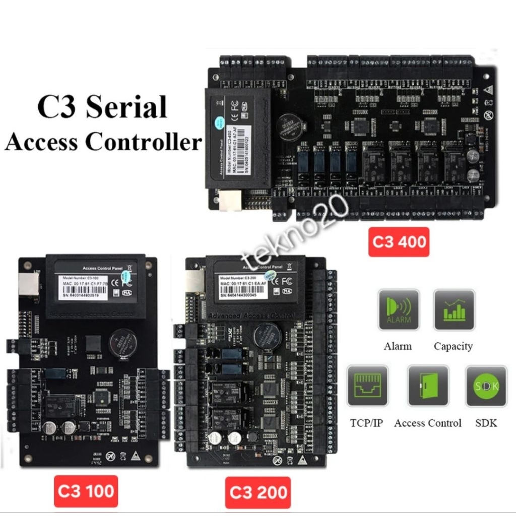 Jual Access Control Board C3 100 C3 100, C3 200, C3 400 For Access ...