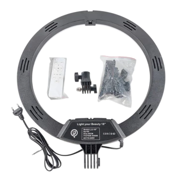 Paket Lampu Ring Light Tiang 2 M 18 Inch 3 In 1 Color With 3 Phone Holder LJJ 45 Ring Light 45