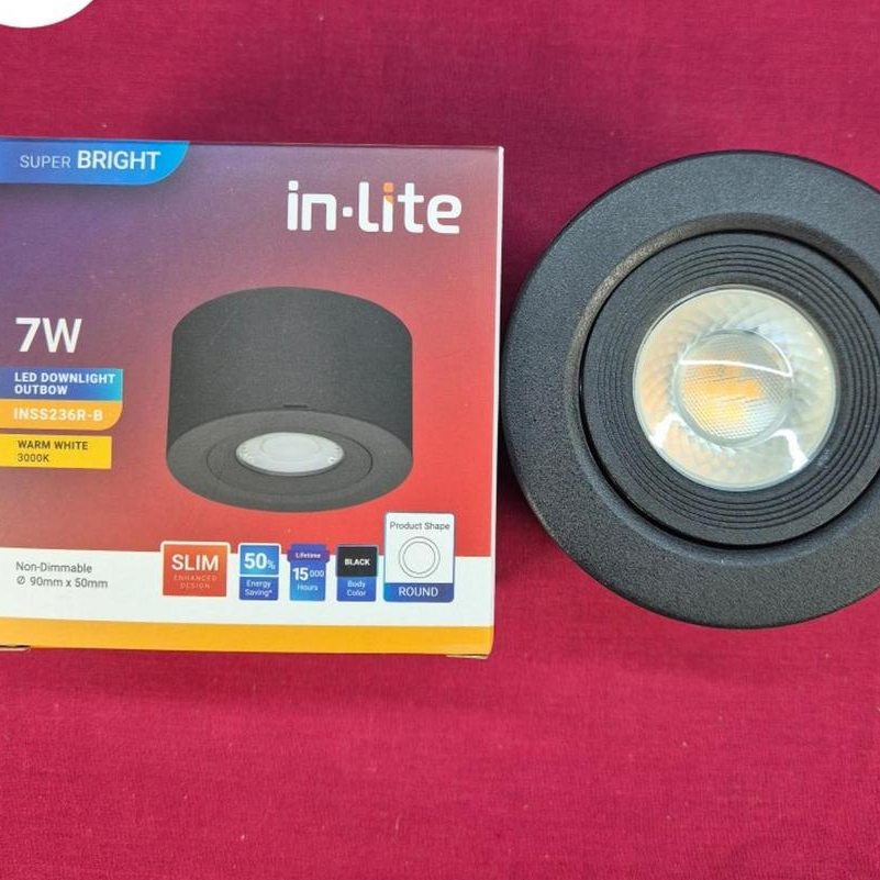 Jual lampu downlight outbow inlite adjustable 5w 7w 9w 5 watt 7 watt 9 ...
