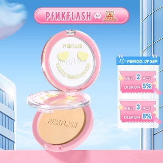 PINKFLASH OhMySelf Pressed Powder Long-lasting Matte Lightweight Oil Control Special Edition Bedak Padat