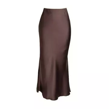 Rok Satin A Line Premium Anggun Mewah Flowy Look Korean SIZE S XXXL