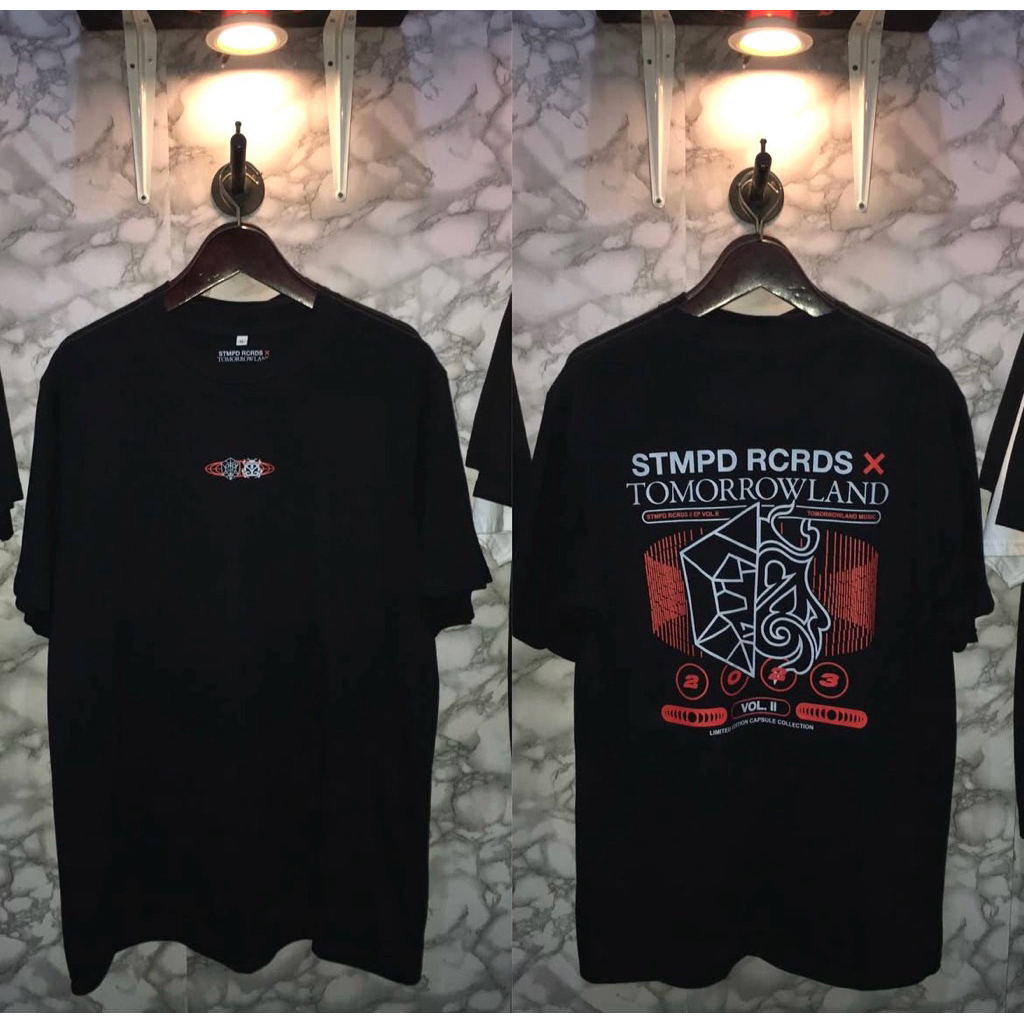 Stmpd Rcrds Tomorrowland T Shirt STMPD Blue T-Shirt Embroidered Logo