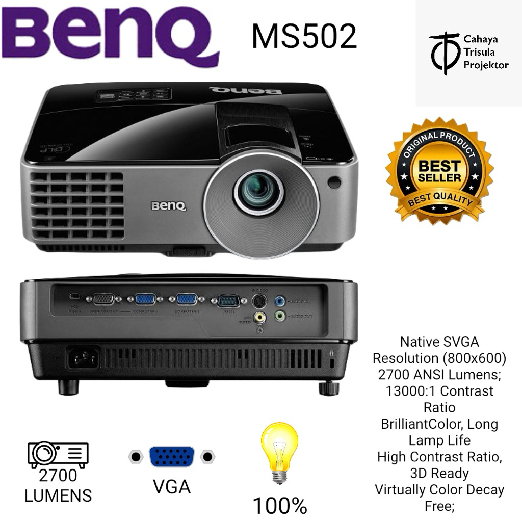 Jual PROYEKTOR BENQ MS502 2700 LUMENS ORIGINAL PRODUCT | Shopee Indonesia