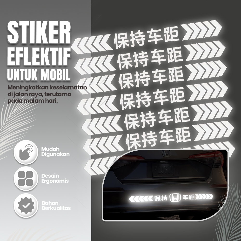 Jual Stiker Safety 4.9M Reflektif -Ukuran 49x4.5cm, Chevron Putih Tahan ...