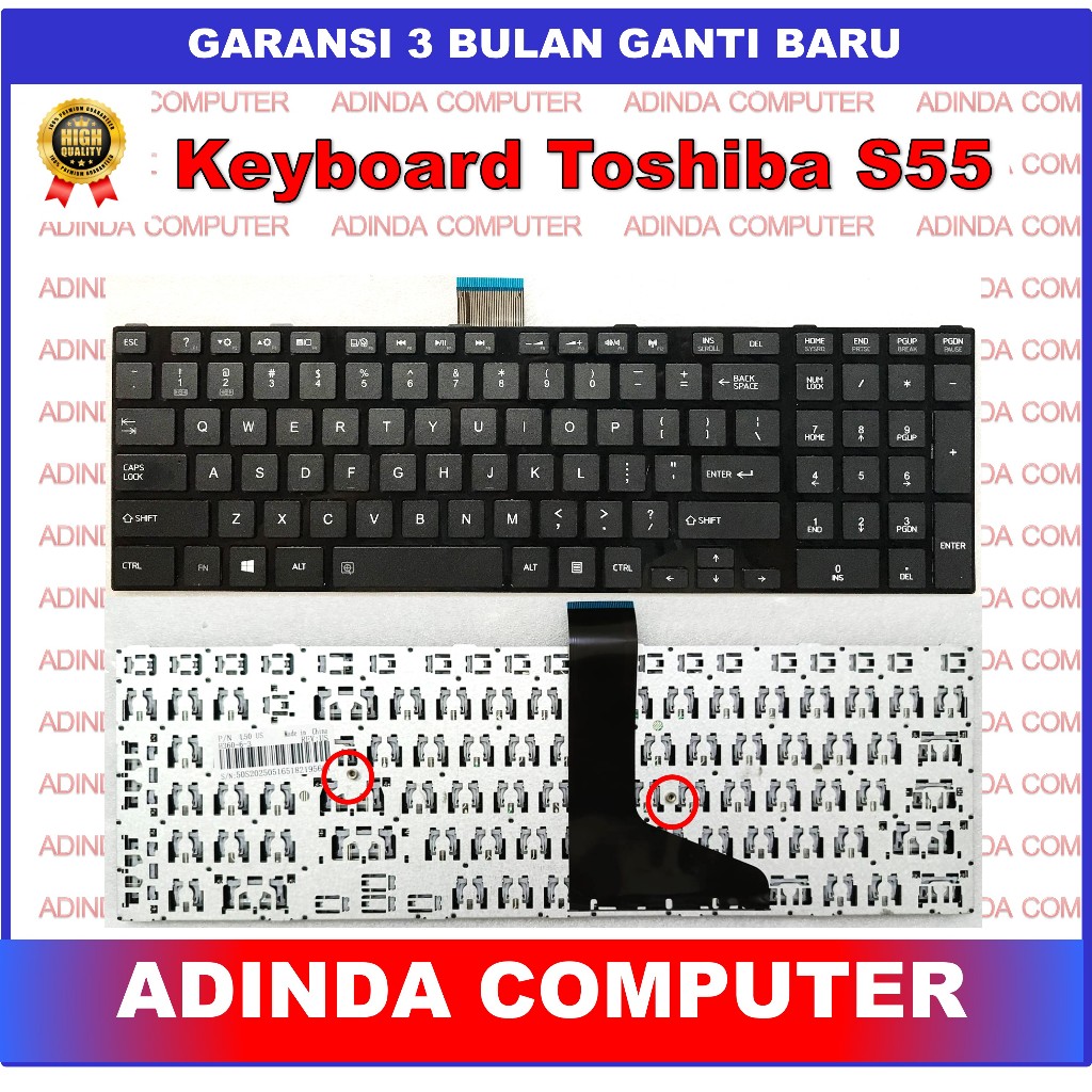 Jual Keyboard Toshiba Satellite S55 S50 L50-A L70 L75 C70 C75 C75D C70 ...