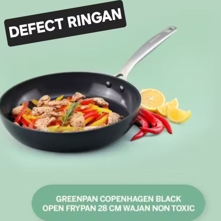 Jual Defect Ringan New Greenpan Copenhagen 28cm frypan | Shopee Indonesia