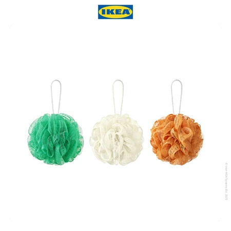 IKEA FINTSALLSKAP shower puff set isi 3 minimalis