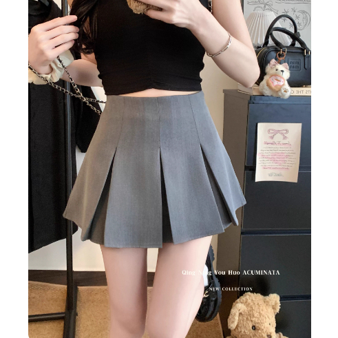 Jual Rok Pendek Gaya Jepang yang Seksi Model Lipit Sederhana High ...