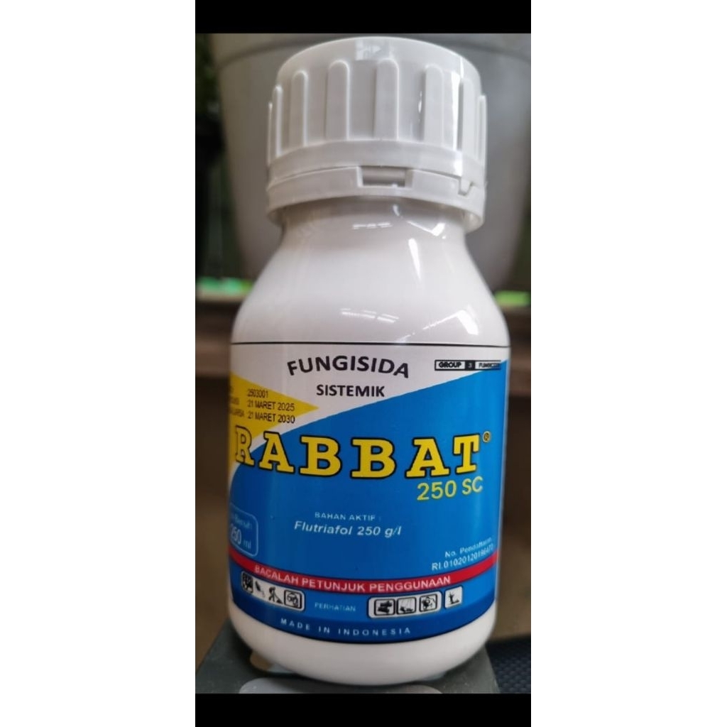 Jual Rabbat Original 100% fungisida sistemik Isi 250ml new promo beli 3 ...