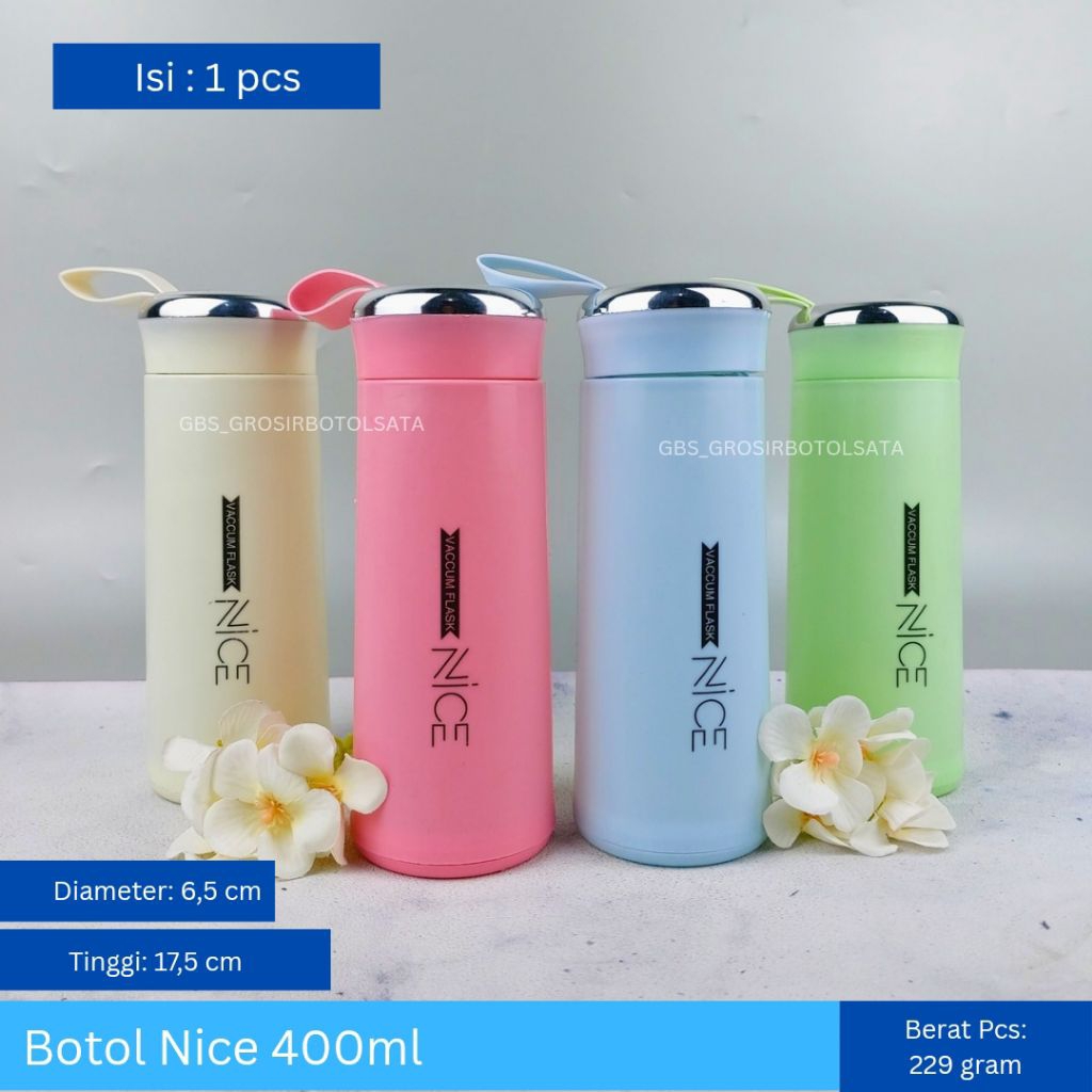 Jual BOTOL NICE NON BOX / BOTOL MINUM KACA NICE / BOTOL TUMBLER NICE ...