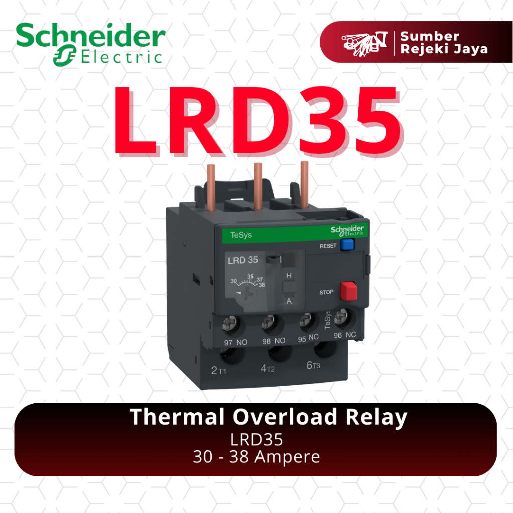 Schneider Thermal Overload Relay LRD35 30 - 38A ori