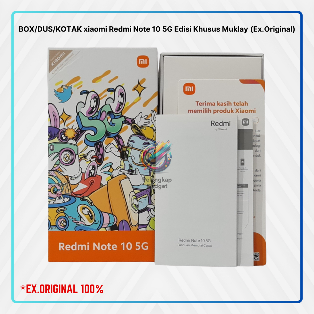 Jual BOX/DUS/KOTAK xiaomi Redmi Note 10 5G Edisi Khusus Muklay (Ex ...