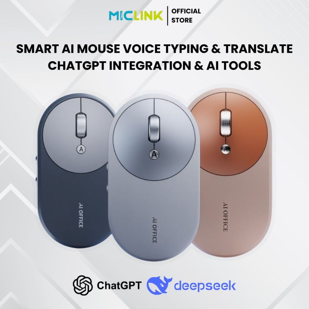 Jual MICLINK R011 AI Mouse Ketik Suara dan Translate 120 Bahasa ...