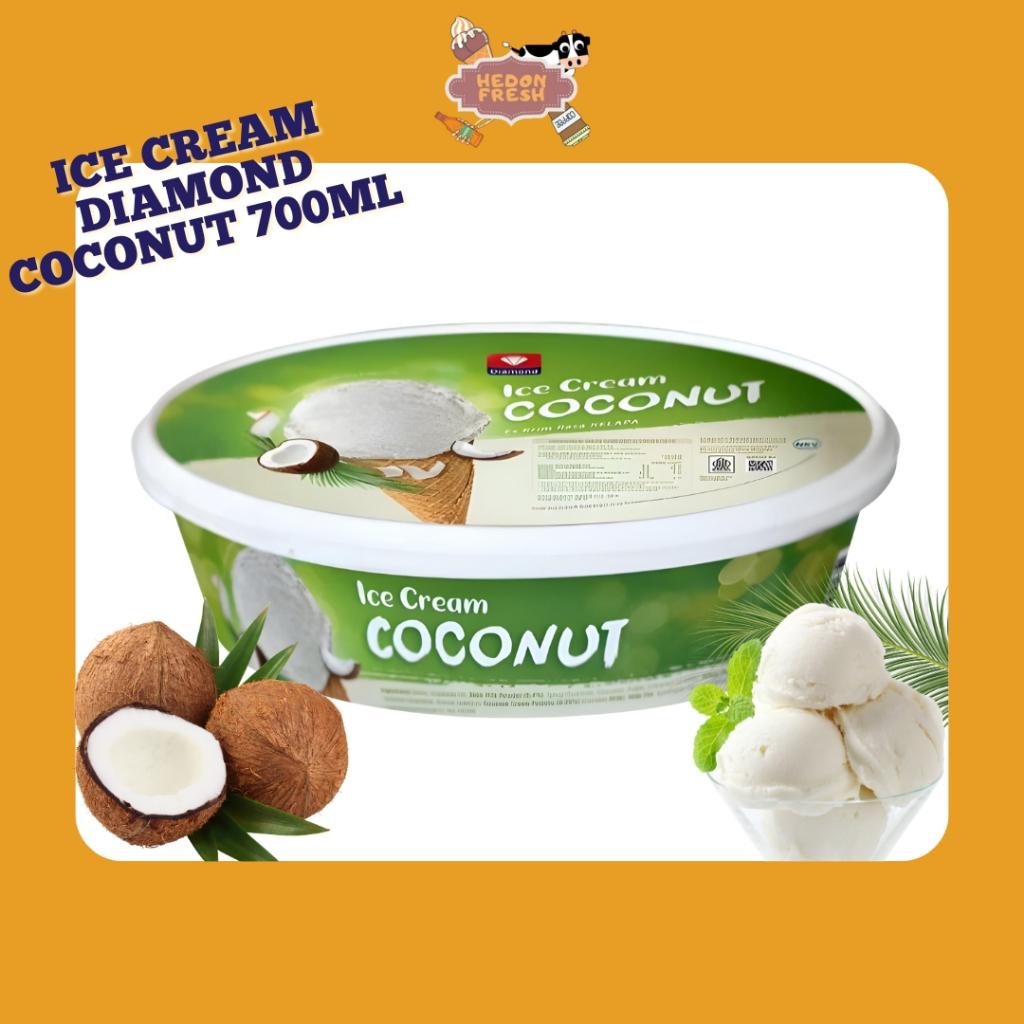 Jual Ice Cream Diamond Coconut 700ml | Shopee Indonesia