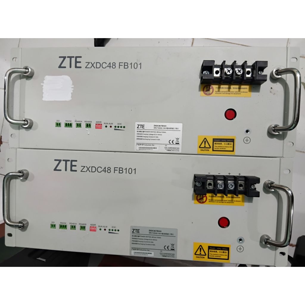 Jual Lifepo4 48V 100Ah ZTE ZXDC48 FB101 FB100C1 BMS Normal | Shopee ...