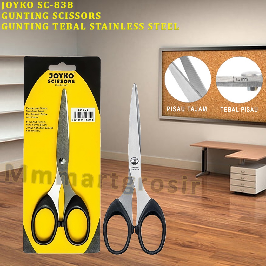 Jual Joyko / Gunting Scissors / Gunting Tebal Stainless Steel / SC-838 ...