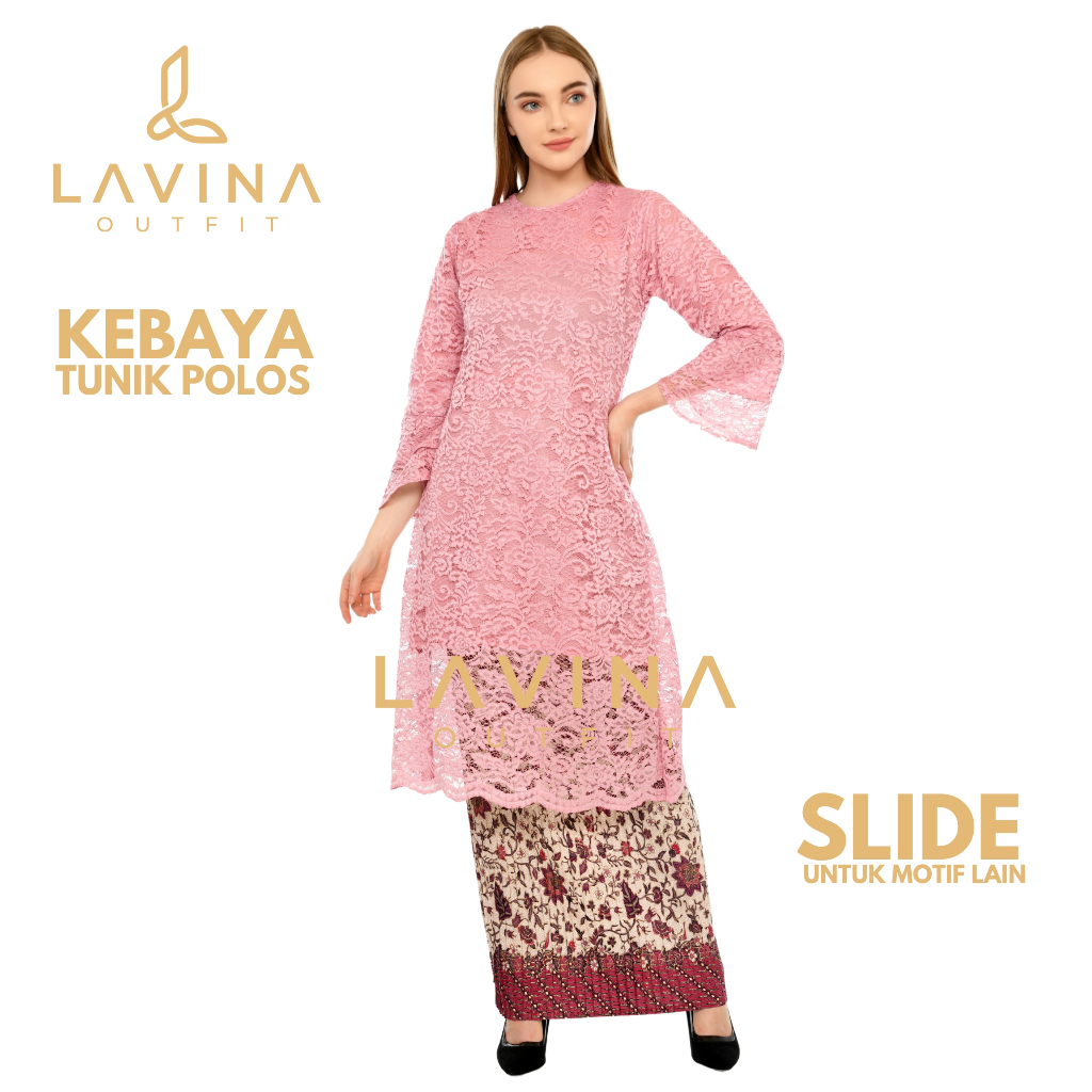 Lavina – Tunik Brukat Jumbo Modern –  Big Size Cocok untuk Kondangan Pesta dan Acara Adat & Lebaran