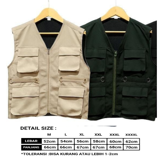 Jual ROMPI CARGO LAPANGAN DEWASA INNER PURING/ROMPI GUNUNG/VEST SAFARI ...