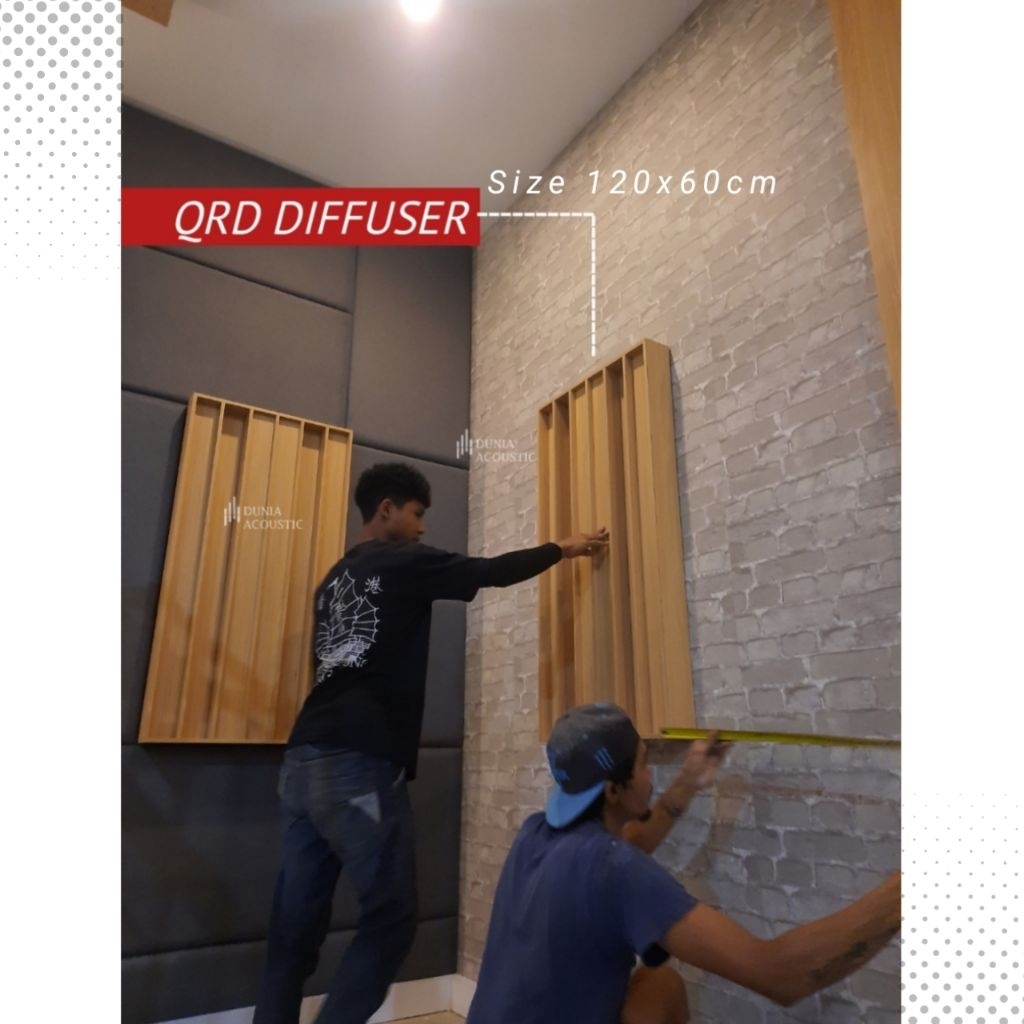 Jual QRD DIFFUSER Wood Panel Akustik Peredam Suara Ruangan | Shopee ...