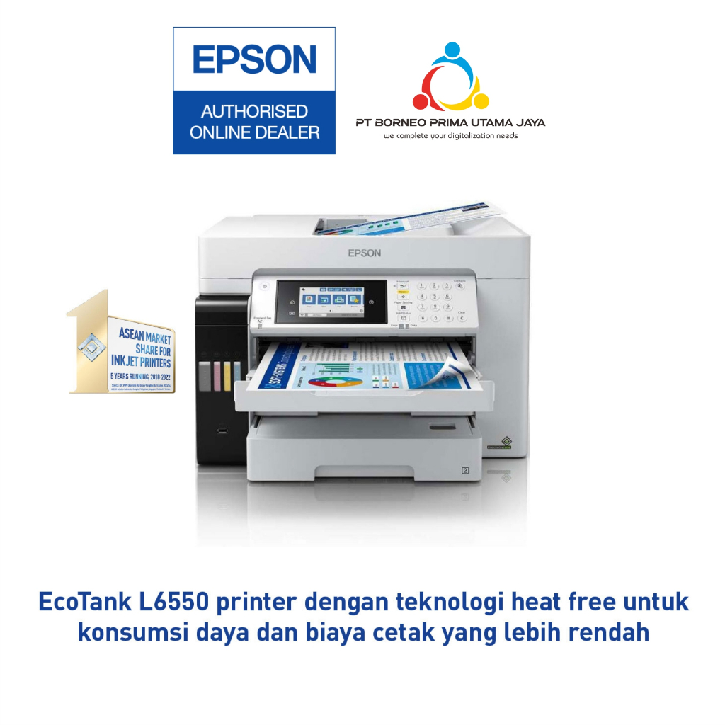 Jual Printer Epson EcoTank L6550 A4 Colour Wi-Fi Duplex All-in-One Ink ...