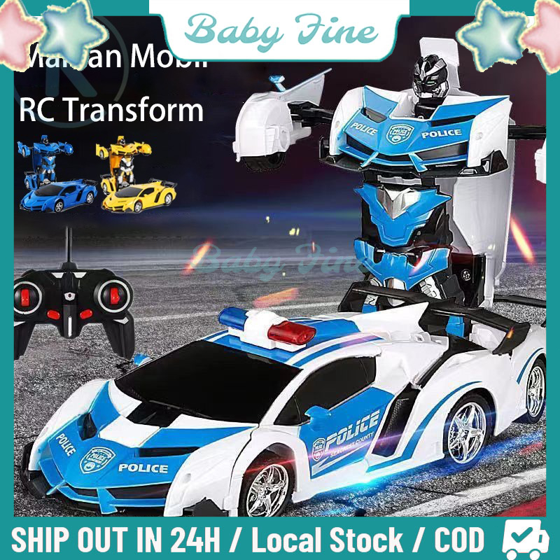 Jual Mobil Remote Control RC Transformer Robot Mainan Mobil Mainan Anak ...